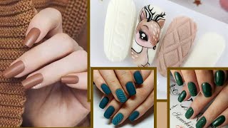 أكثر من 50 ستايل لأحدث موديلات طلاء أظافر للشتاء 2023 / manicure / مانيكير شتوي