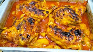 صينية البطاطس بالفراخ دي هتعتمدوها دايما من حلاوتها  Grilled chicken #مطبخ_وأفكار_سونا