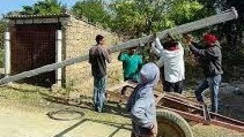 Electricity pole installation || Electrical pole errection || Electrical pole installation ||