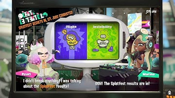 Splatoon 2 Splatfest Flight VS Invisibility Results!