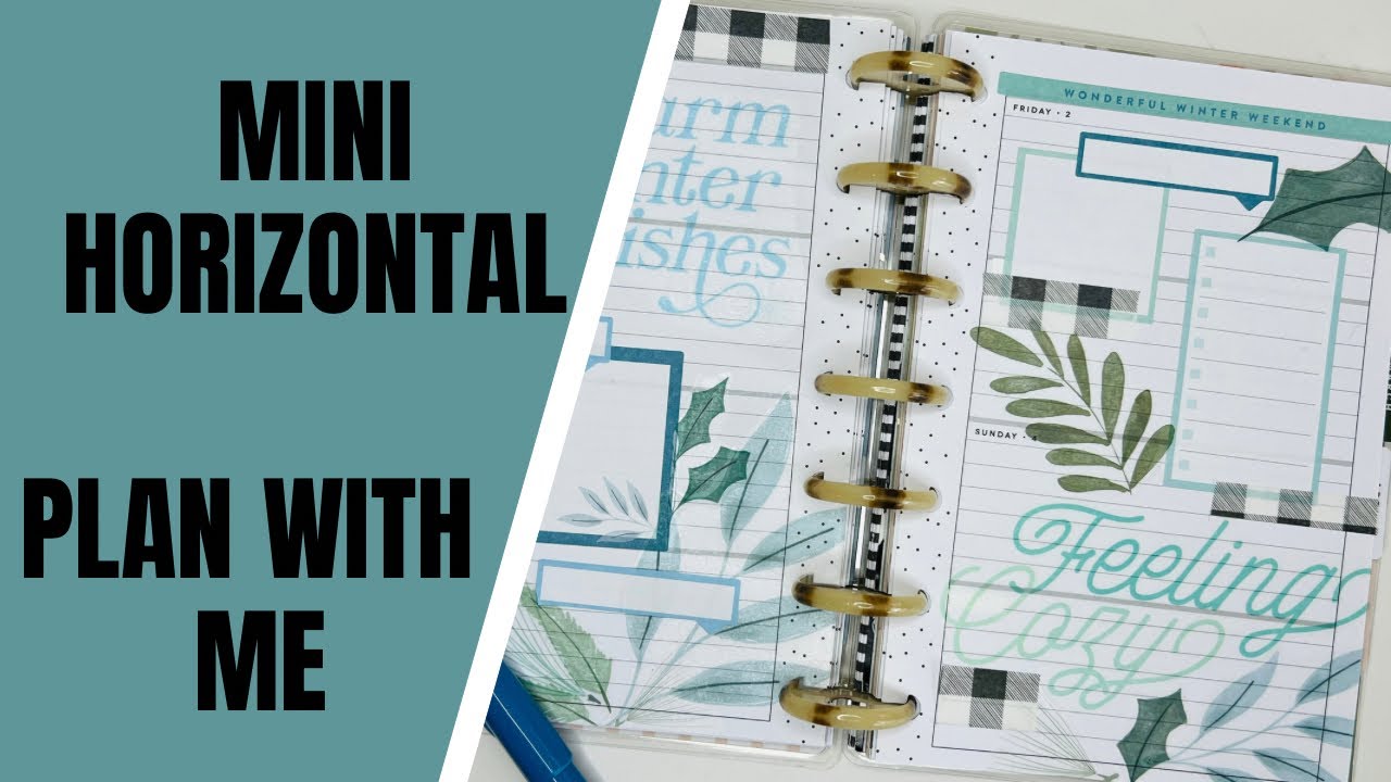 Happy Planner Mini Horizontal | Plan with Me | Jan 29 - Feb 4 | HP ...