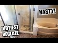 HOW TO REGLAZE a BATHTUB & TILE SHOWER | Reglazing a Master Bathroom to get a house ready for sale