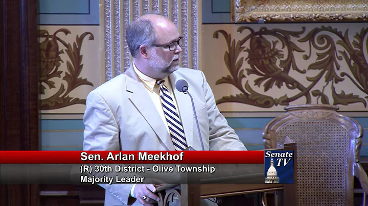 Senate Majority Leader Meekhof Stands in Support House Bills 4188 90