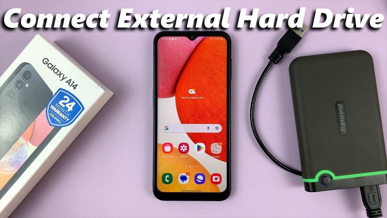 How To Connect External Hard Drive To Samsung Galaxy A14 - YouTube