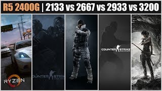 Ddr4 2133 Vs 2666 Vs 2933 Vs 3200 Mhz Ryzen 5 2400G 1080P, 900P, 720P Gaming Benchmarks