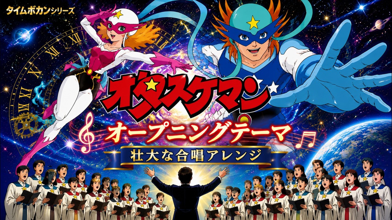 ★楽譜/タイムボカン/オタスケマン/ピアノ弾き語り/アニメ オタスケマンの歌｜壮大な合唱で蘇る懐かしのアニメテーマ - YouTube