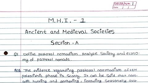 MHI 01 solved assignment 2023-2024  | MHI 01 Solved assignment in English 2023-2024 | MHI 01| ignou