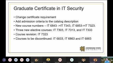 MSIT 2021-22 New Curriculum Information Session