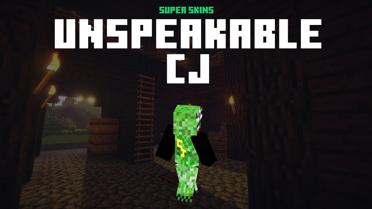 Amazing UNSPEAKABLE CJ Minecraft Skin ⚡ Download Links ⚡ UNSPEAKABLE CJ