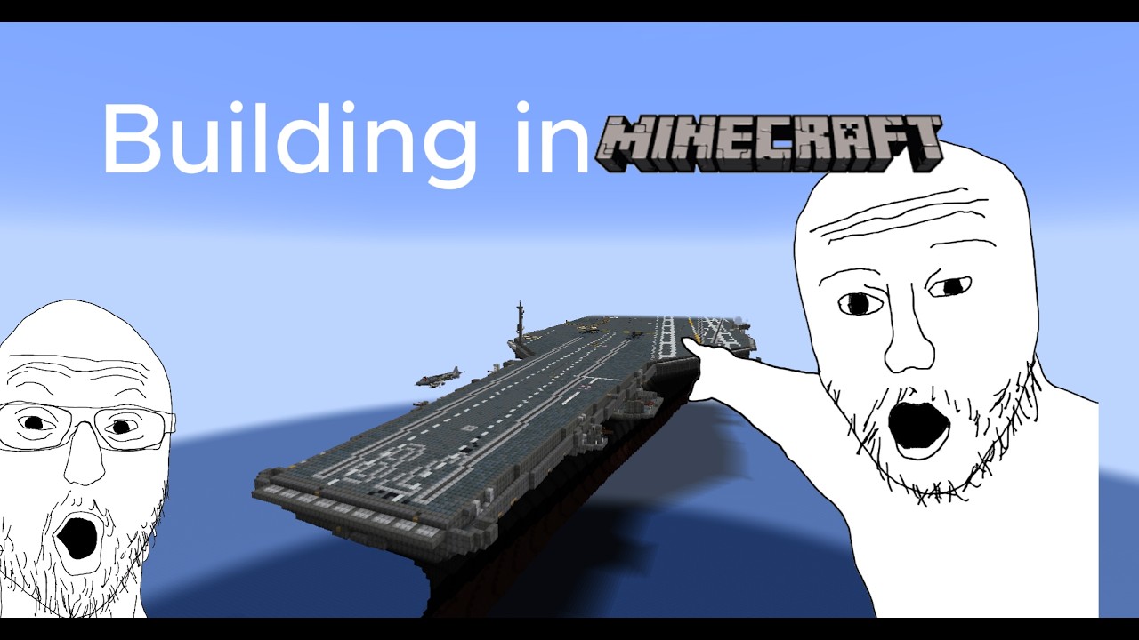 Building a functional Aircraft carrier in Minecraft ep1(Elevators)