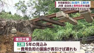 豪雨被害の米坂線　復旧に８６億円とＪＲ東日本が試算　自治体と費用負担を協議　スーパーＪにいがた４月２５日ＯＡ
