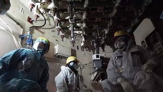 福島第１原発構内を取材　生々しい姿いまなお