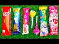 Sweets Candy ASMR Satisfying video Asmr Lollipops candy and kitkat Cutting video 🍭| #asmr