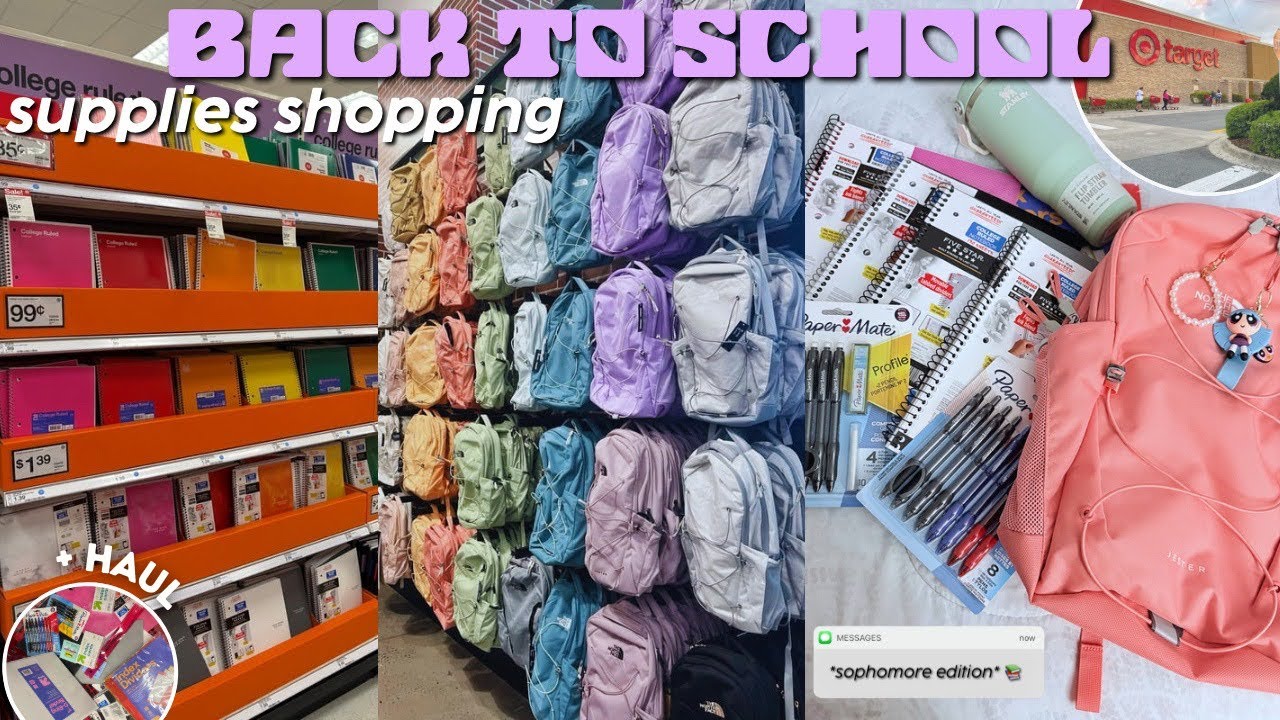 BACK TO SCHOOL SUPPLIES SHOPPING + HAUL 2025 | *sophomore year edition* |CayyAaliyah