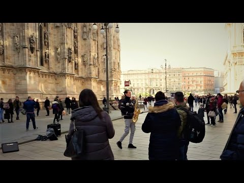 Dance Monkey - Live Street Sax in Milan SHVED