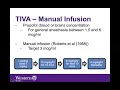 Total Intravenous Anesthesia