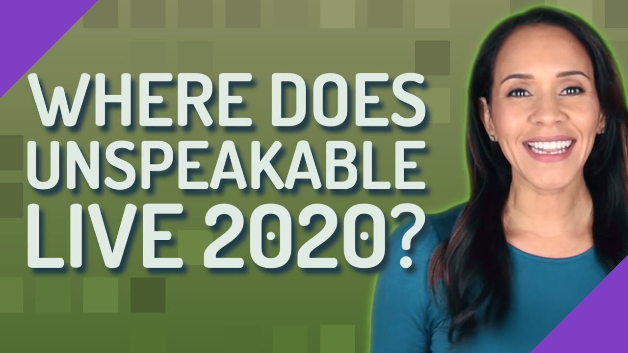 Where Does Unspeakable Live 2020 YouTube