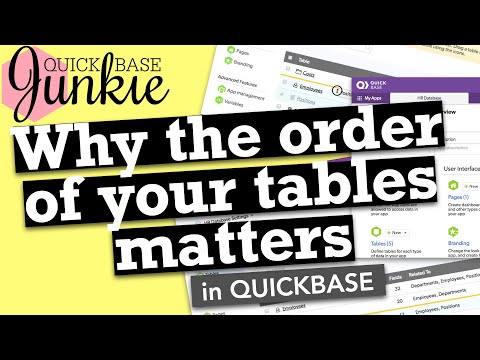 Why the order of your tables matters in Quickbase