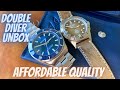 Two Great Affordable Summer Sunburst Dial Divers | Dryden &amp; Super Squale