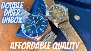 Two Great Affordable Summer Sunburst Dial Divers | Dryden &amp; Super Squale