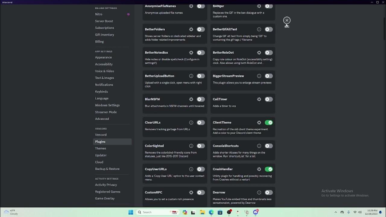 Cool Discord plugins (Vencord) Fake nitro, Customs themes and more