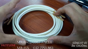 Dây Loa nhập khẩu trắng lõi đồng và giắc bắp chuối xịn