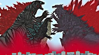 LEGENDARY GODZILLA VS THORNY GODZILLA VS SHINDARY GODZILLA | EPIC BATTLE