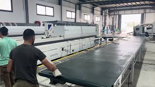 PE-668J-2S edge banding machine with return conveyor, in Algeria