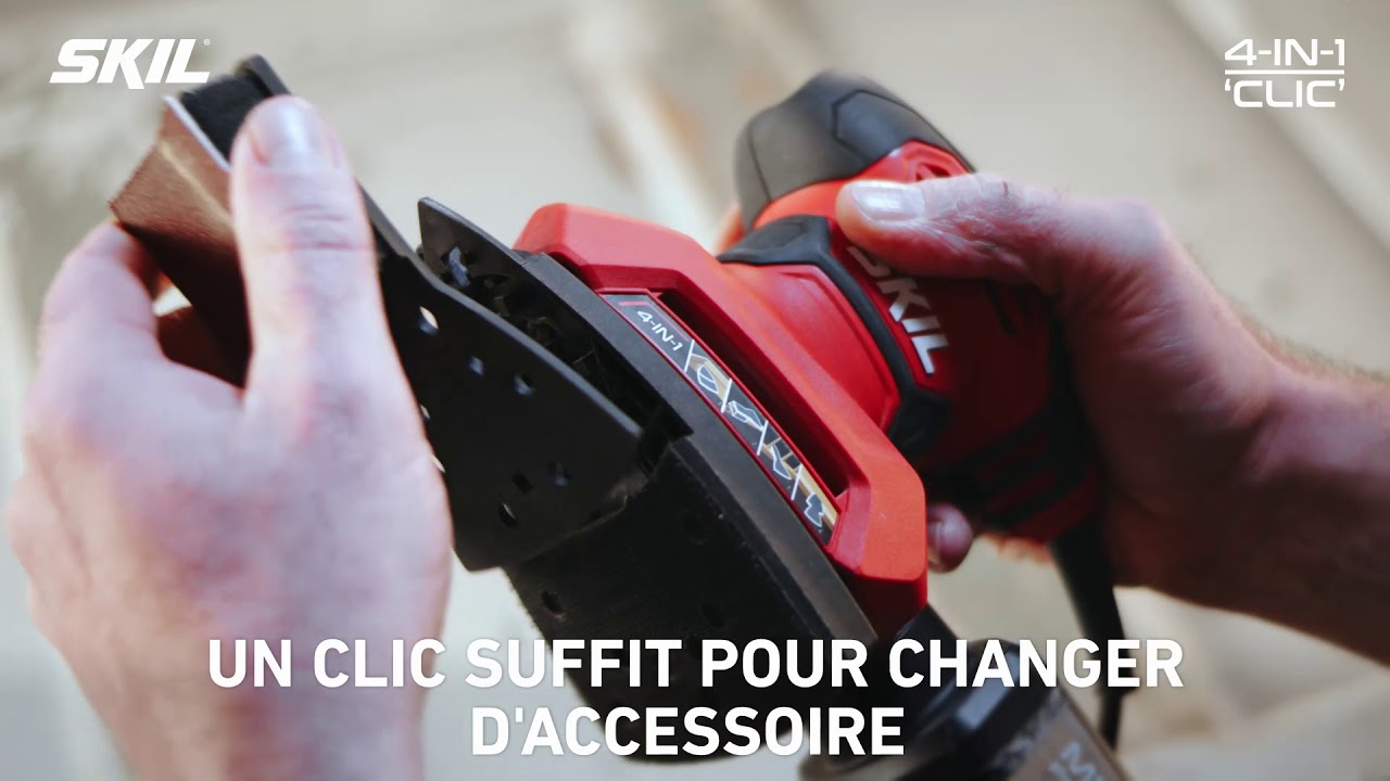Ponceuse Multi 4 En 1 Avec Systeme Clic Pour Un Changement De Fonction Facile Youtube