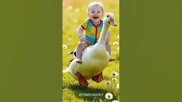 Cute baby laugh 😂 playing with a Duck dance  #baby #babytiktok #cutebaby #babylaugh #babyvideos #be