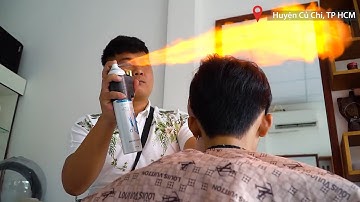 Thợ cắt tóc bằng lửa ở Sài Gòn