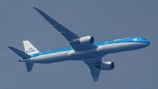 Boeing 787-10 Dreamliner PH-BKG na lete z Amsterdamu do Dilí (Delhi) | KLM | Megazoom zo záhrady! 😁
