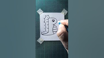 How to draw seahorse
