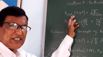 QM Lec 12 : Particle in 3-d box (Part III)