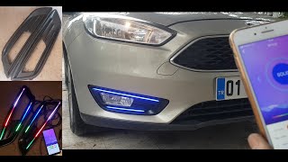 How It's Made Ford Focus MK3.5 Fog Cover Pixel Led (ws2812b) // Phone Bluetooth controlled