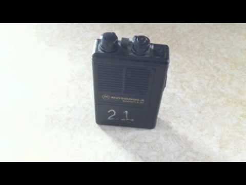 Motorola minitor 2 II alerting - YouTube
