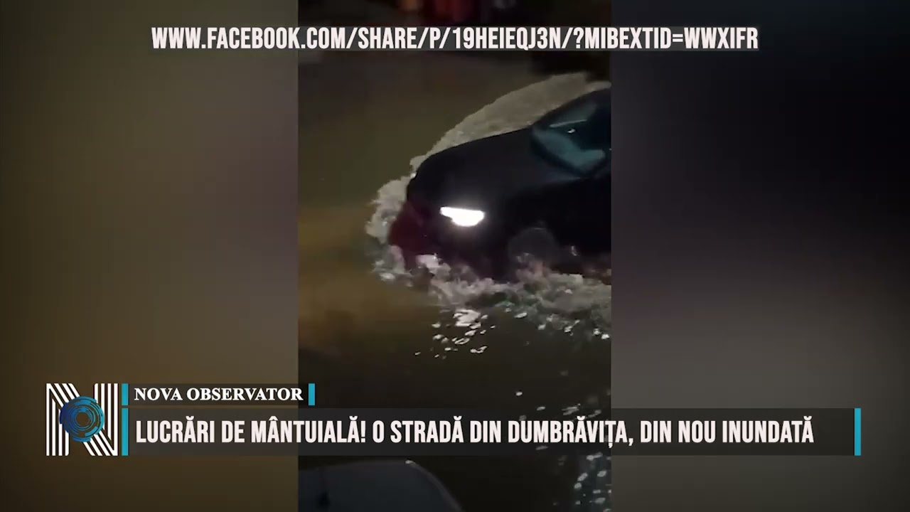 Lucrări de mântuială! O stradă din Dumbrăvița, din nou inundată Lucrări de mântuială! O stradă din Dumbrăvița, din nou inundată