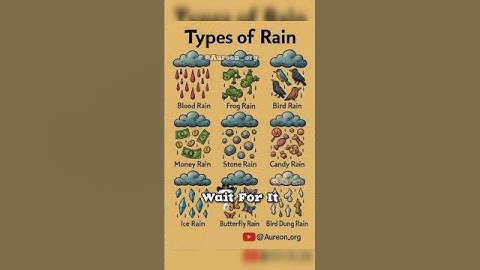 The Strangest Types of Rain – Part 1 🌧️ #shorts