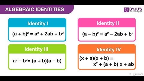 FACTORISATION USING IDENTITIES  (PART - 2)
