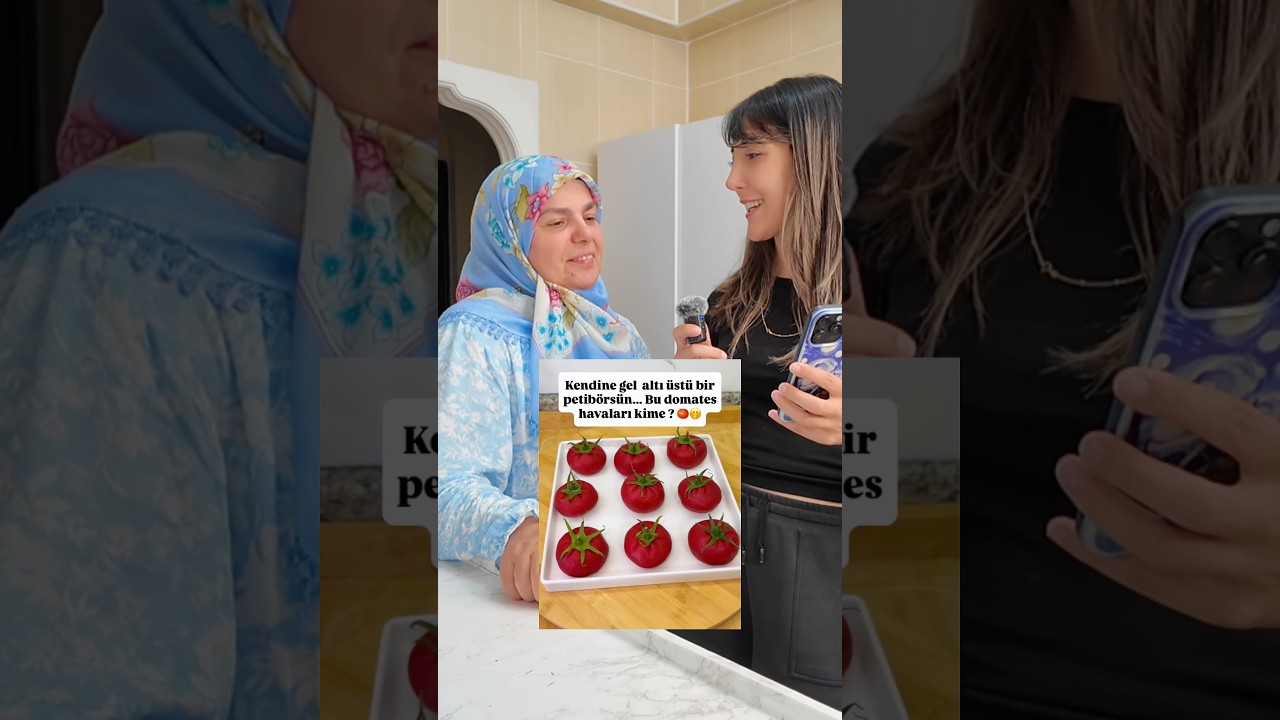 Domates Görünümlü Bisküvi Tatlısı 🍅  #pratiktarifler