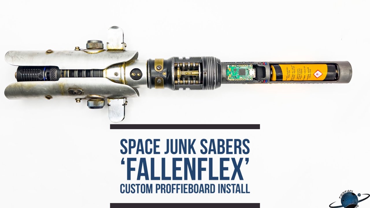 Space Junk Sabers 'FallenFlex’ with a Proffieboard YouTube