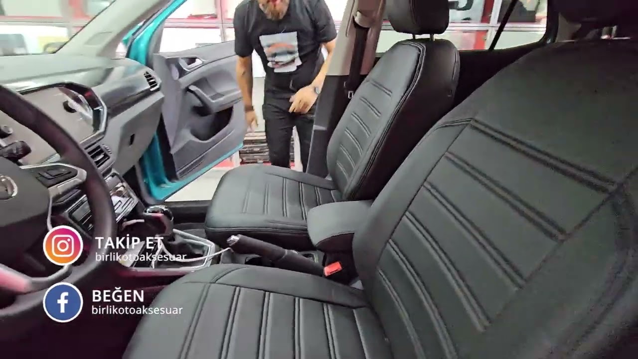 0Km Volkswagen T-Cross // Özel Beden Deri Koltuk Kılıfı