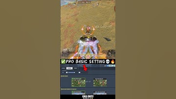 ✅Pro Basic Settings in CODM BR 💀💯🔥Codmobile🤕CODM Pro Setting #shorts #codmbr #codm #ff #cod #120fps