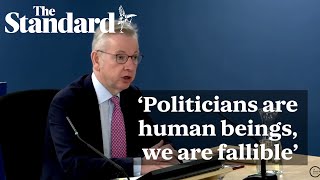 Covid Inquiry: Michael Gove apologises to victims for 'mistakes made by government'