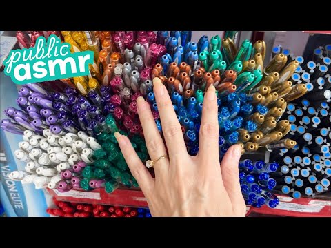 ASMR 🎨 Organizing & Tapping in an Art Store 🖌️ No Talking