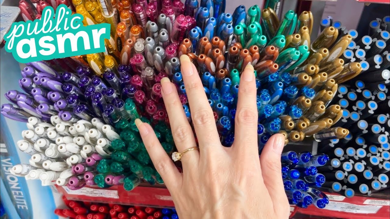 ASMR 🎨 Organizing & Tapping in an Art Store 🖌️ No Talking