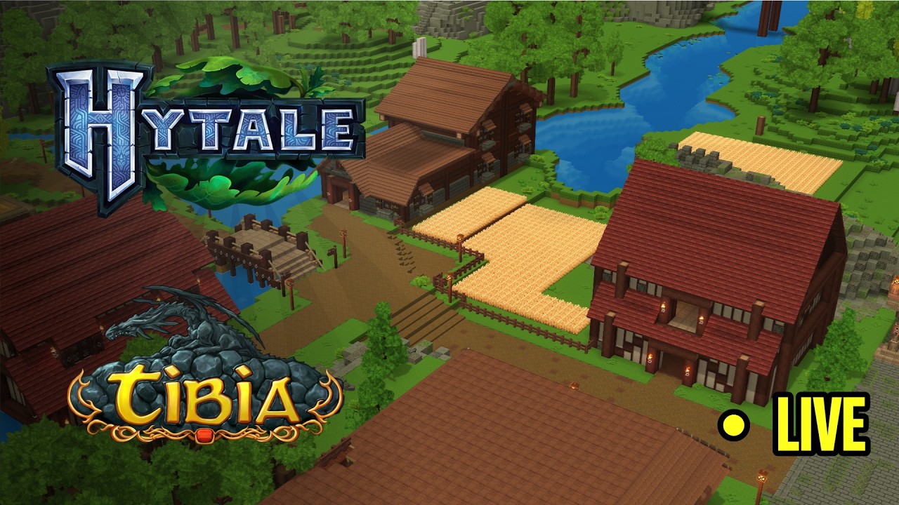 Hytale Criativo - Projeto Hytibia - Recriando Tibia no Hytale! Ep.26 - Rookgaard