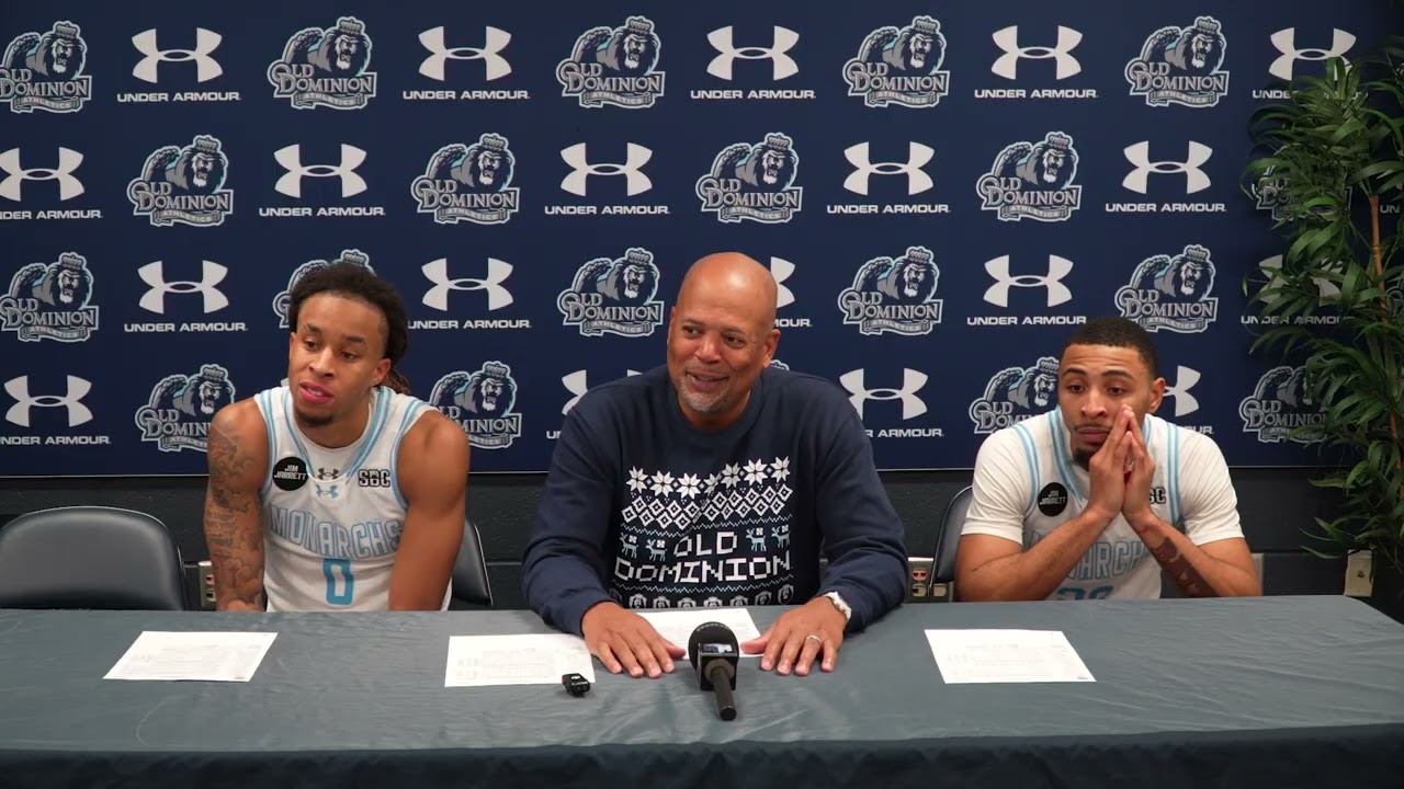 December 17, 2025: Men's Basketball: James Madison vs. Old Dominion: Press Conference