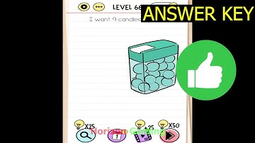Brain Test Tricky Puzzles LEVEL 66 I want 9 candies please - Gameplay Walkthrough Android IOS