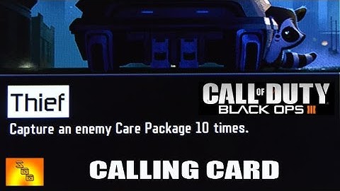 Call Of Duty Black Ops 3 - THIEF (Calling Card) How To Unlock